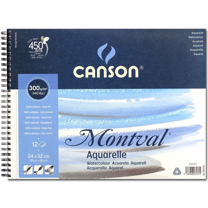 Montval Suluboya Blok 24x32cm 300gr 12 Yaprak