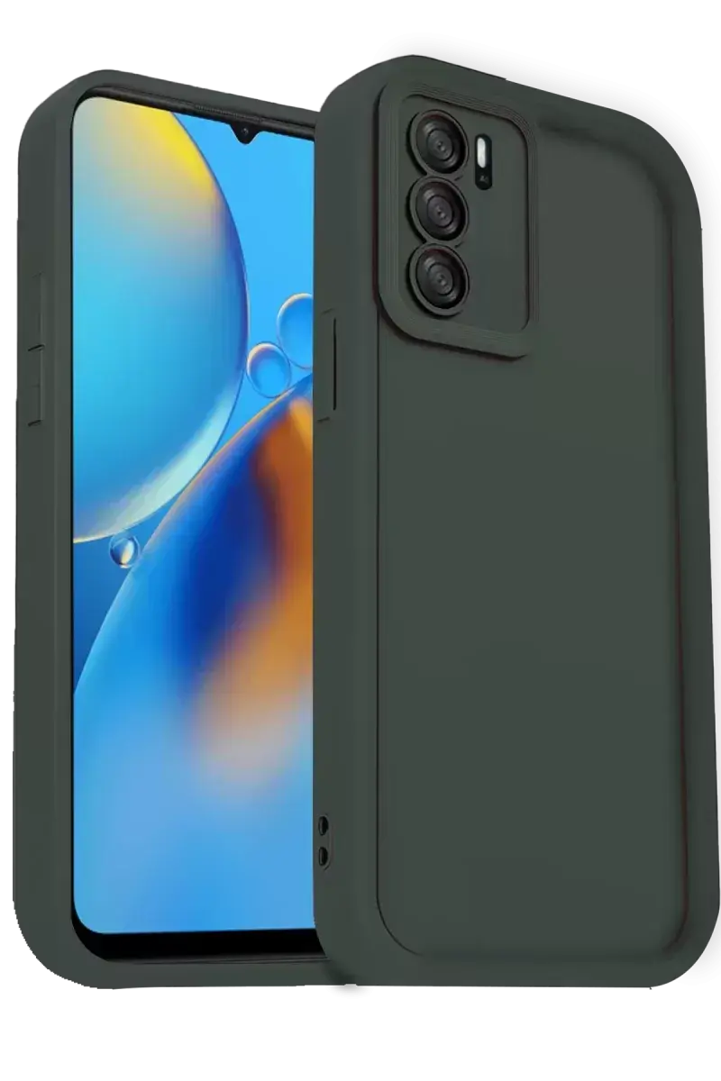 Newface Oppo A16 Kılıf Viera Silikon - Koyu Yeşil