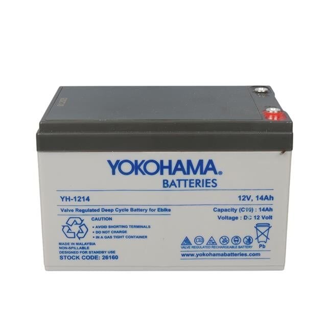 Yokohama Yh-121.4 12 Volt - 14 Amper Elektrikli Bisiklet Aküsü (150x95x98 Mm)