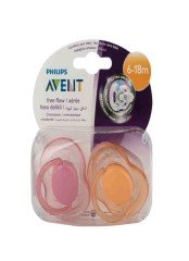 Avent 0% BPA Free Flow Yalancı Emzik 6-18 Ay Kız