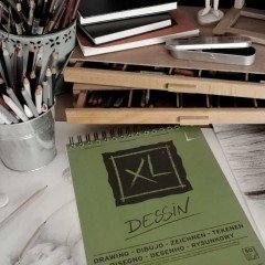 XL Dessin Spiralli Çizim Blok A4 160gr 50 Yaprak