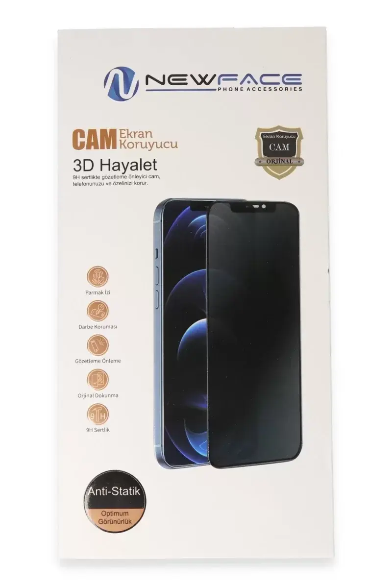 Newface Xiaomi Mi 15t 3d Antistatik Hayalet Cam Ekran Koruyucu - Siyah