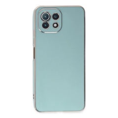 Xiaomi Mi 11 Lite Kılıf Volet Silikon - Açık Yeşil