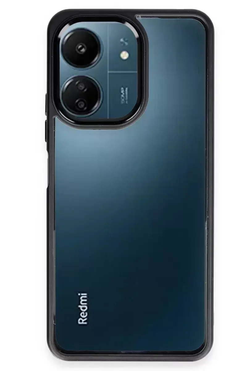Newface Xiaomi Redmi 13c Kılıf Power Silikon - Siyah