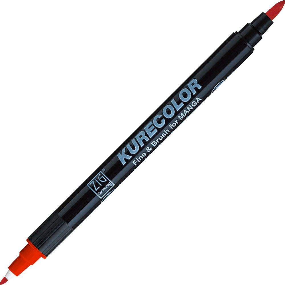 Kurecolor Fine&Brush For Manga Çift Taraflı Kalem N:218 Red