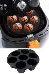 Airfryer Silikon Muffin Kek Kalıbı - 7 Gözlü (Bpa Free)