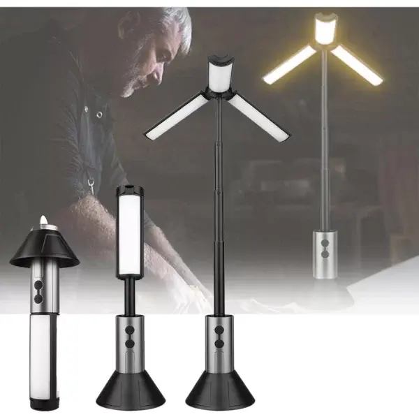 Teleskopik Şarj Edilebilir Çadır Kamp Işığı