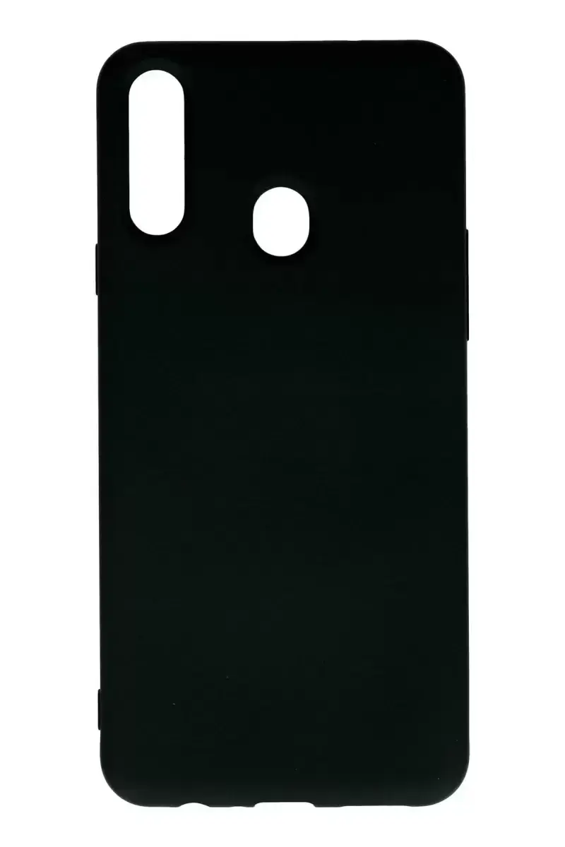 Newface Samsung Galaxy A20s Kılıf Nano İçi Kadife Silikon - Siyah