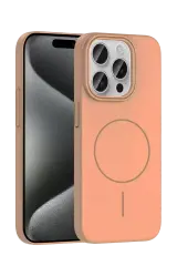 Joko İphone 15 Pro Max Broş Magsafe Kapak - Çöl Titanyum