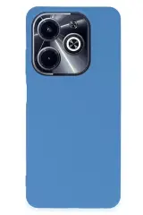 Newface İnfinix Hot 40i Kılıf First Silikon - Mavi