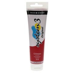 System 3 Akrilik Boya - 150ml - Crimson - N.513