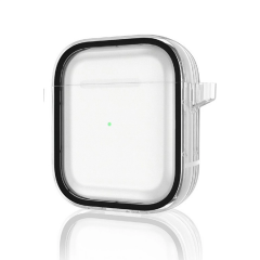 Airpods 4 (4.nesil) Shiny Şeffaf Kılıf - Siyah