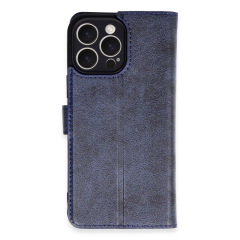 İphone 16 Pro Max Kılıf Trend S Plus Kapaklı Kılıf - Lacivert