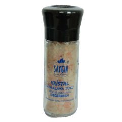 Sofrada Öğütme Kristal Çakıl Himalaya Kaya Tuzu Pembe Seramik Öğütücü Cam Değirmen 110 Gr