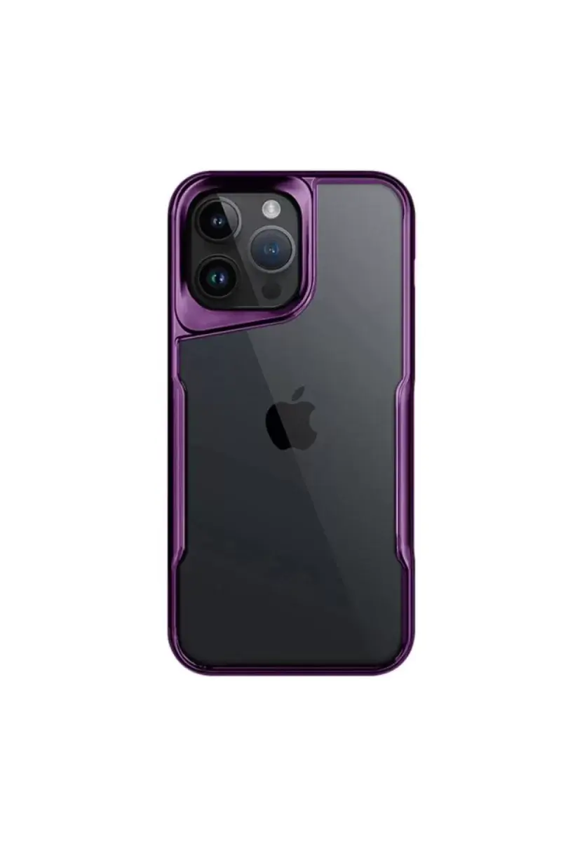 Newface İphone 16 Pro Max Kılıf Boyi Silikon Kapak - Derin Mor