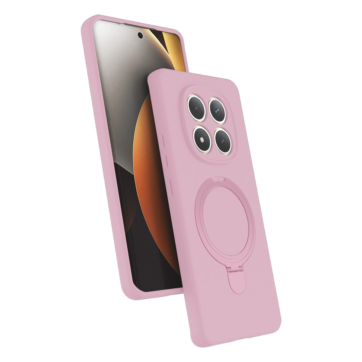 Xiaomi Redmi Note 15 4g Regal Magsafe Standlı Kapak - Açık Pembe