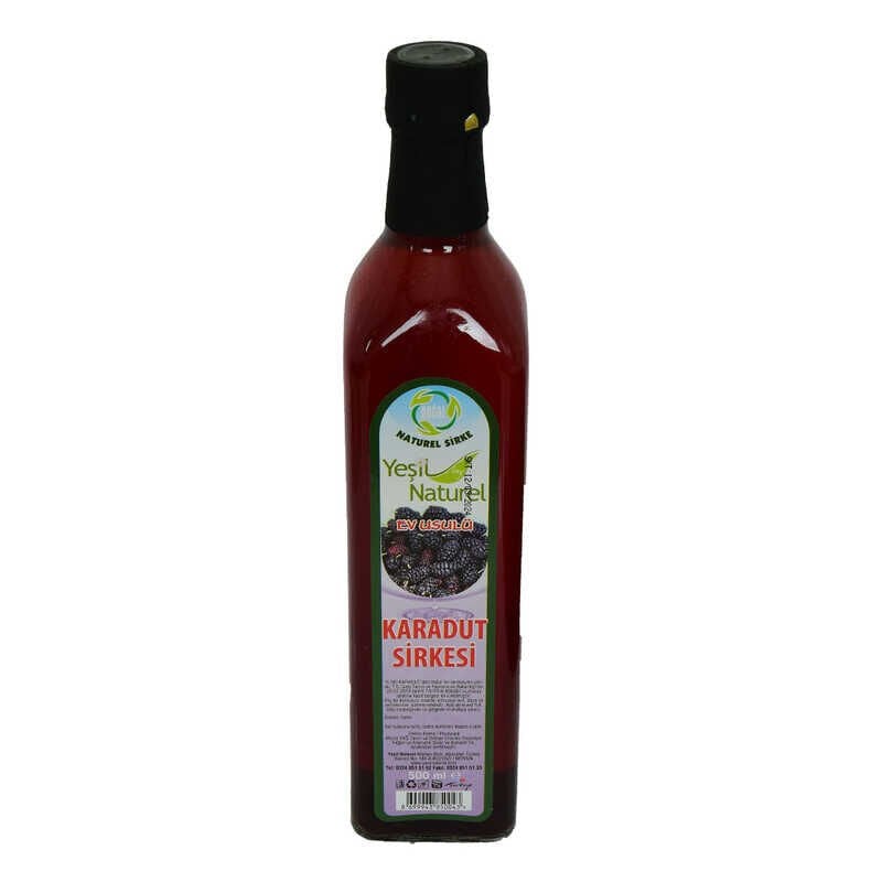 Karadut Sirkesi Doğal Ev Usulü Cam Şişe 500 ML