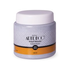 Simli Rölyef Macunu - Gümüş - 220ml
