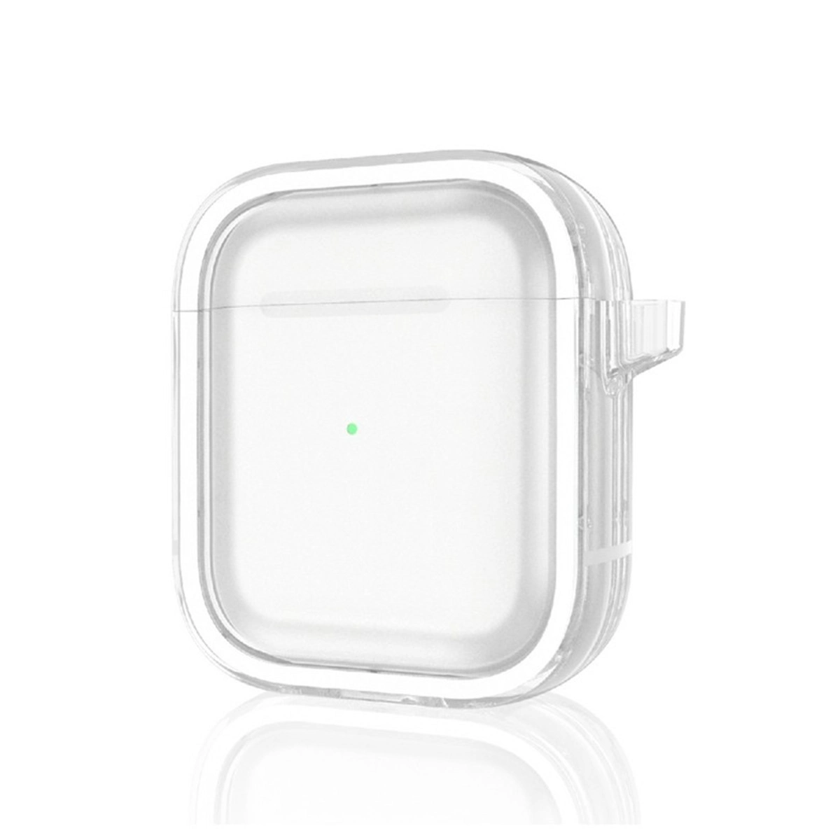 Airpods 4 (4.nesil) Shiny Şeffaf Kılıf - Beyaz