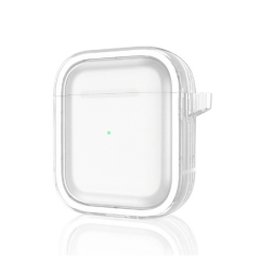 Airpods 4 (4.nesil) Shiny Şeffaf Kılıf - Beyaz