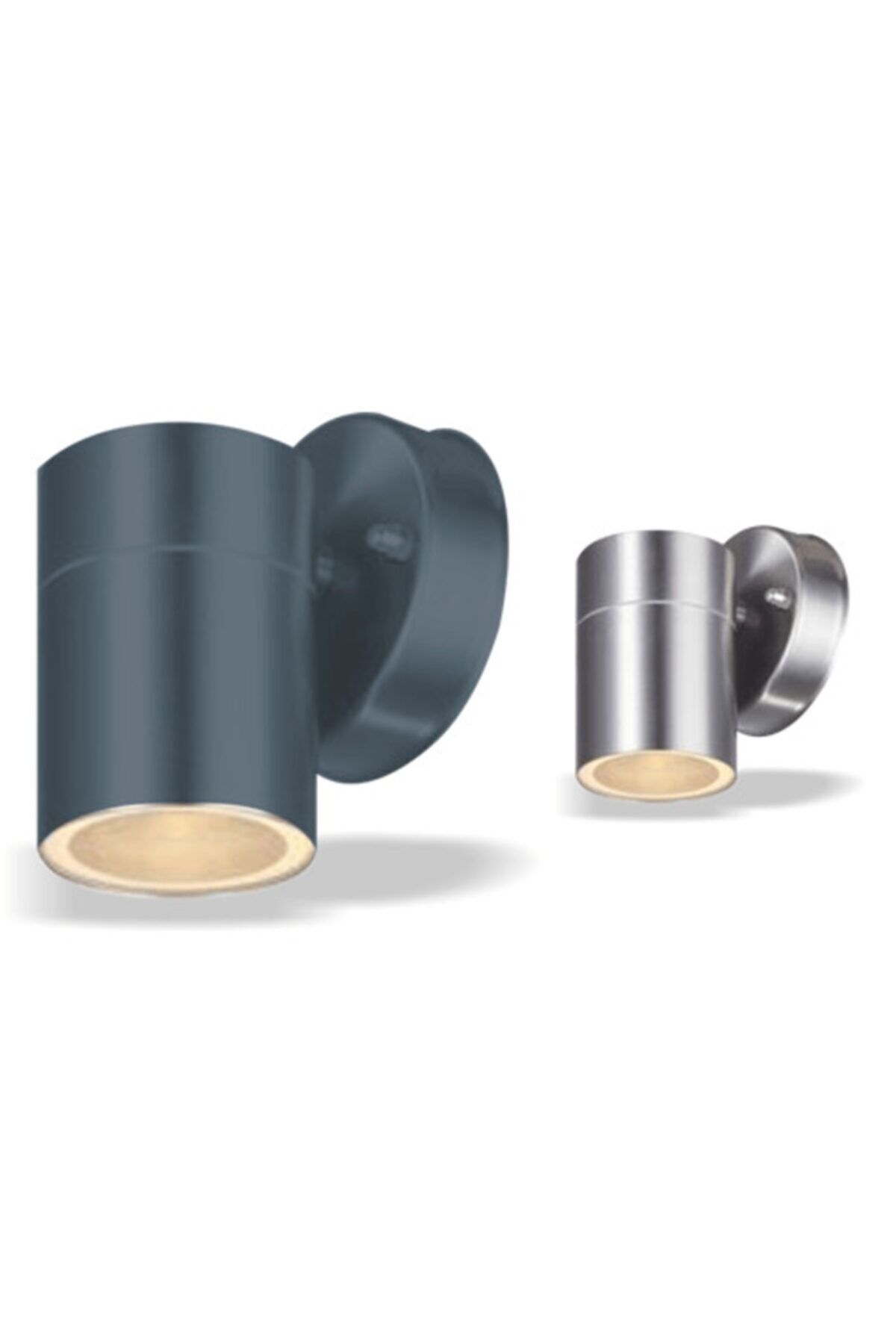 Bahçe Duvar Aplik Temperli Camlı Antrasit Renk Kasa