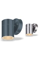 Bahçe Duvar Aplik Temperli Camlı Antrasit Renk Kasa