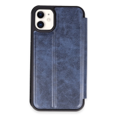 İphone 11 Kılıf Flip Cover - Lacivert