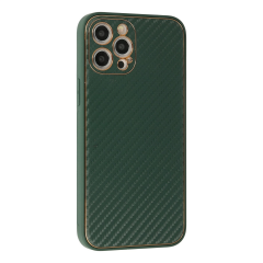 İphone 12 Pro Max Kılıf Coco Karbon Silikon - Yeşil