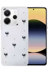 Newface Xiaomi Redmi Note 14 4g Fiyonk Desenli Kapak - Desen 1