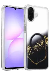 Onegif Samsung Galaxy A07 4g Lotus Simli Magsafe Kapak - Siyah