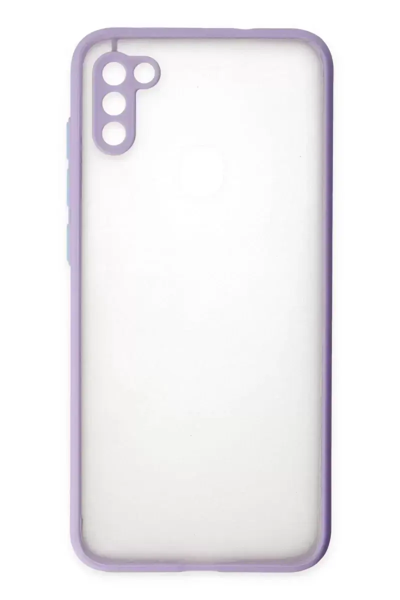 Newface Samsung Galaxy A11 Kılıf Montreal Silikon Kapak - Mor
