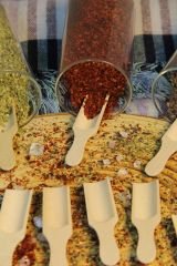 12 Adet Bambu Mini Kürek Baharat Kaşığı