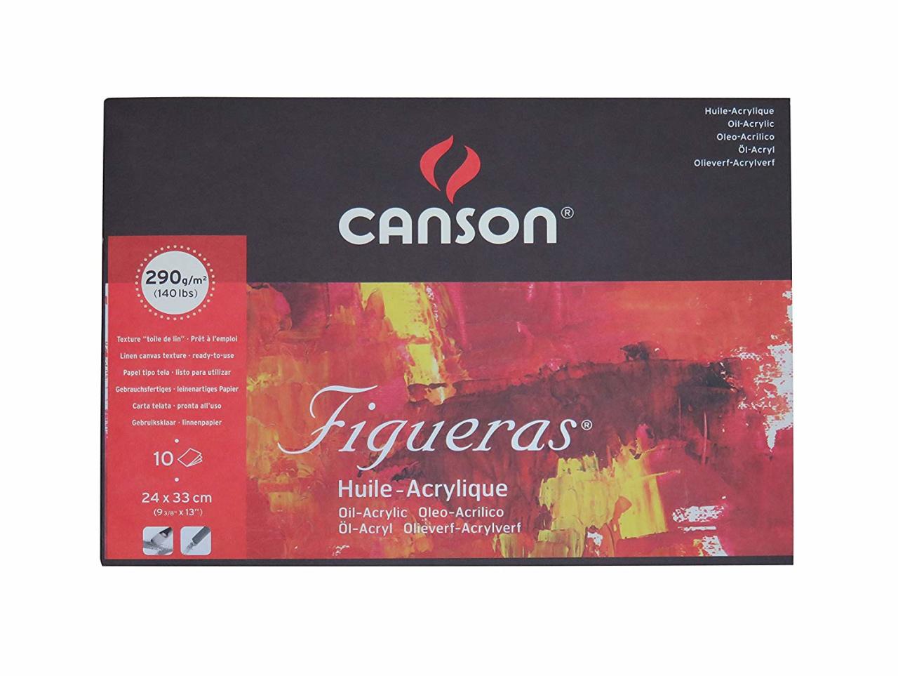 Figueras Tuval Defter - 24x33cm - 290gr - 10 Yaprak