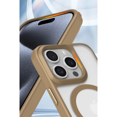 İphone 15 Pro Max Kılıf Enka Magsafe Silikon Kılıf - Lacivert