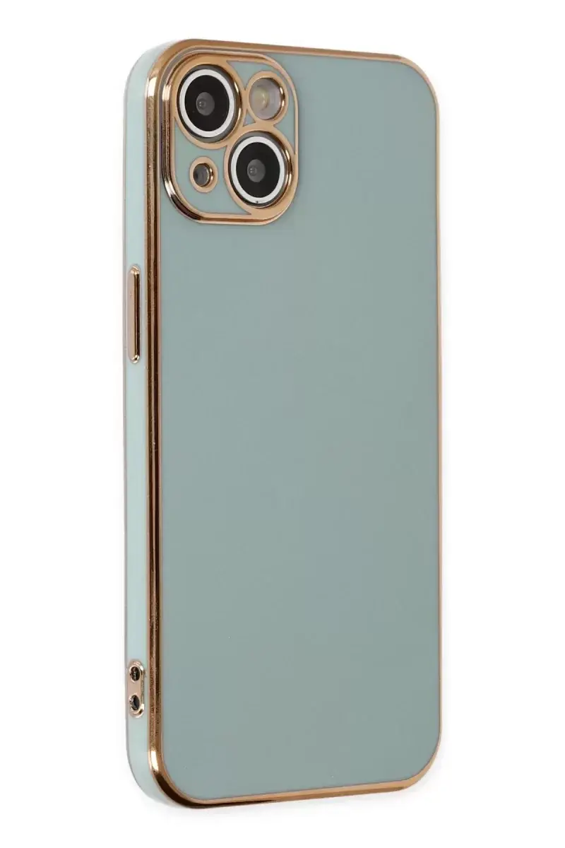 Newface İphone 14 Kılıf Volet Silikon - Açık Yeşil