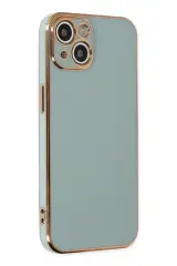 Newface İphone 14 Kılıf Volet Silikon - Açık Yeşil