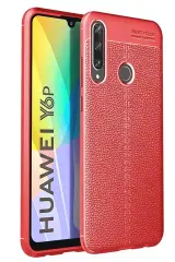 Newface Huawei Y6p Kılıf Auto Focus Kapak - Kırmızı
