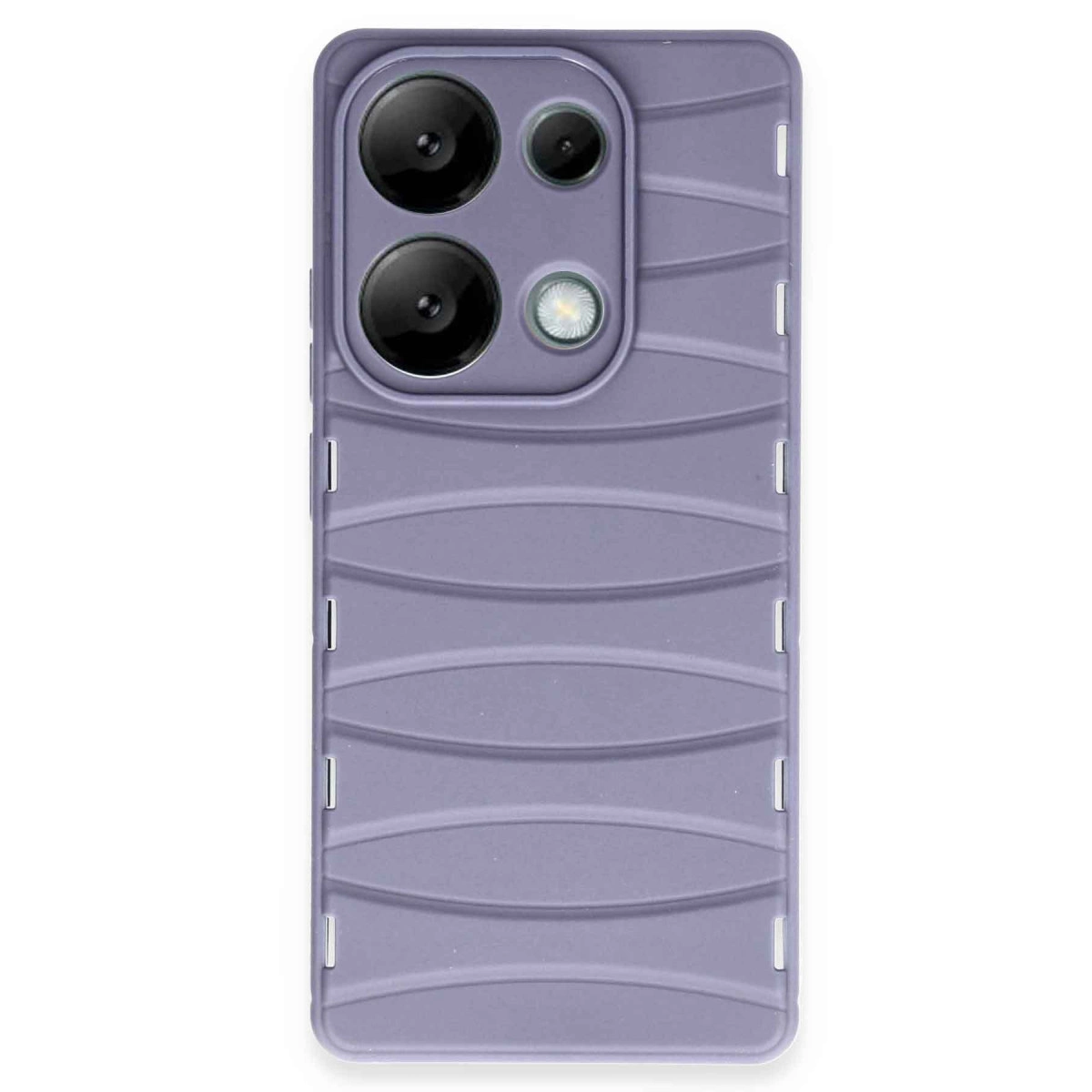 Xiaomi Redmi Note 13 Pro 4g Kılıf Bibercas Silikon Kapak - Lila
