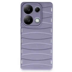 Xiaomi Redmi Note 13 Pro 4g Kılıf Bibercas Silikon Kapak - Lila