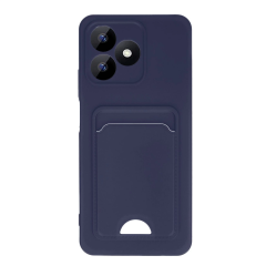 Realme Note 50 4g Kılıf Kelvin Kartvizitli Silikon - Lacivert