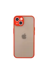 Newface Apple İphone 13 Mini Kılıf Montreal Silikon Kapak - Kırmızı