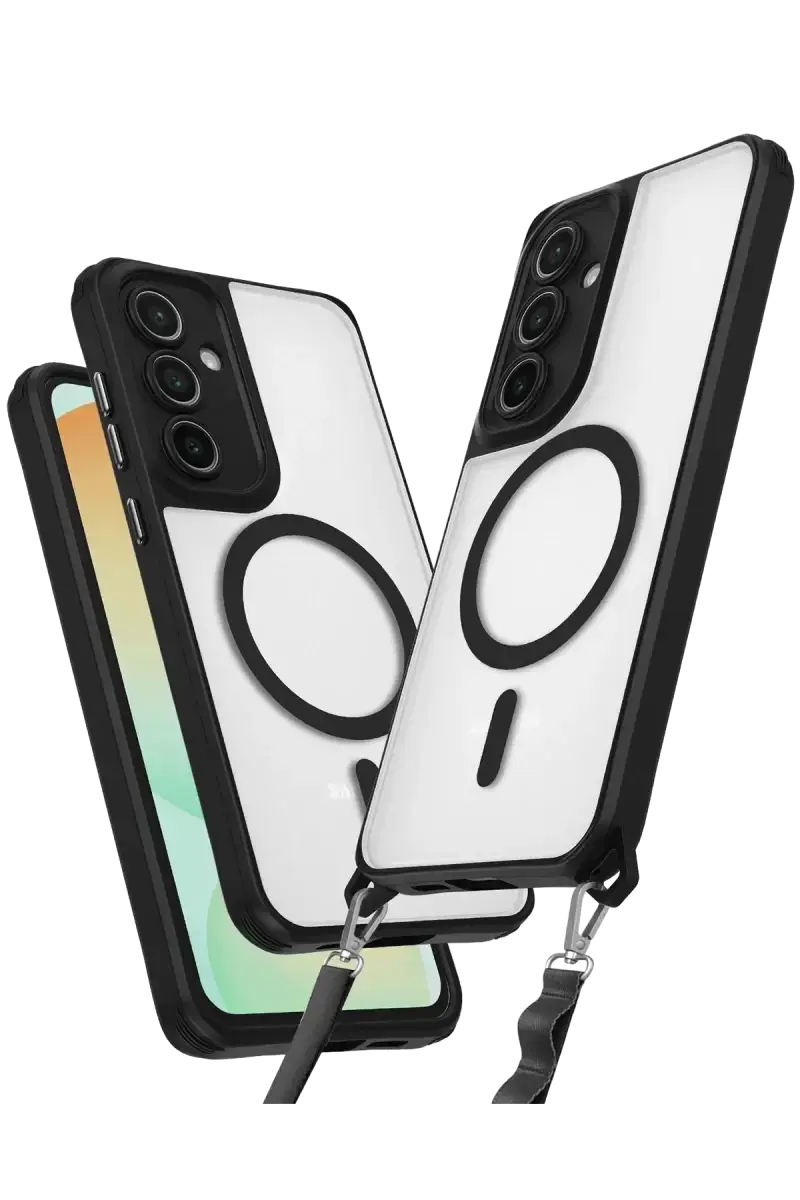 Newface Samsung Galaxy S25 Plus Kılıf Enka Magsafe Silikon Kılıf - Siyah