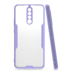Xiaomi Redmi 9 Kılıf Platin Silikon - Lila