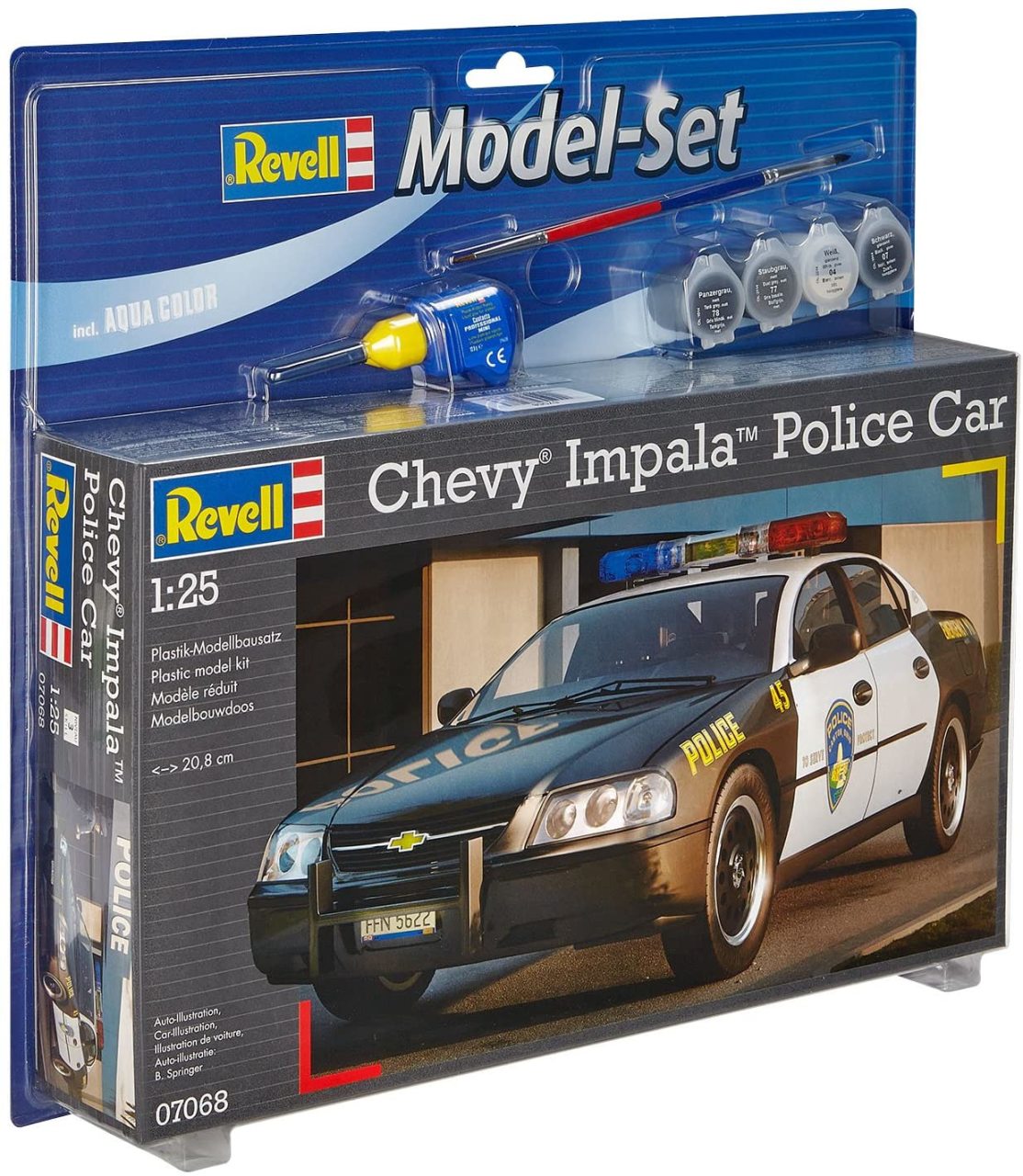 Chevy Impala Police Car Model Araba 1:25 N:7068