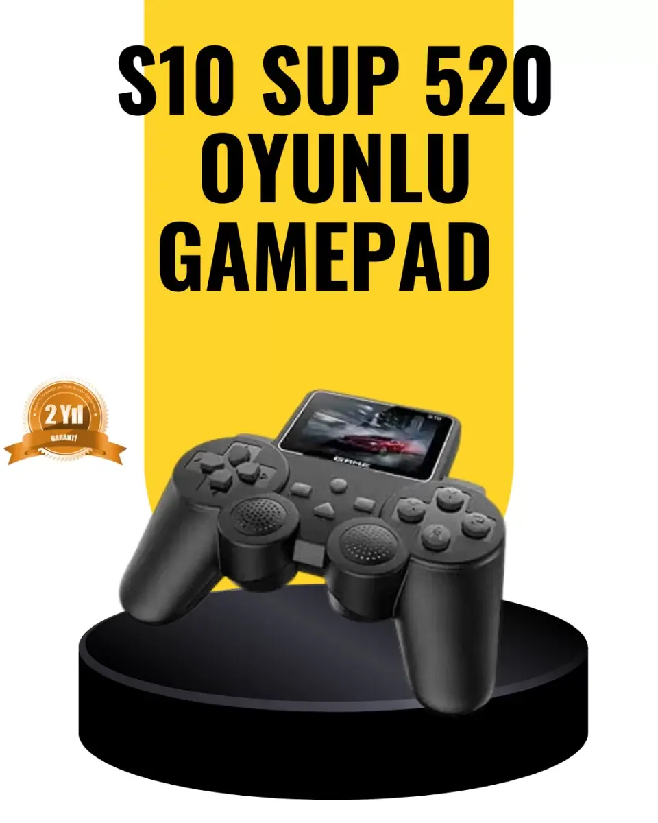 2025 A Kalite S10 Gamepad 520 Oyunlu Tv Bağlantılı Retro Atari Konsolu