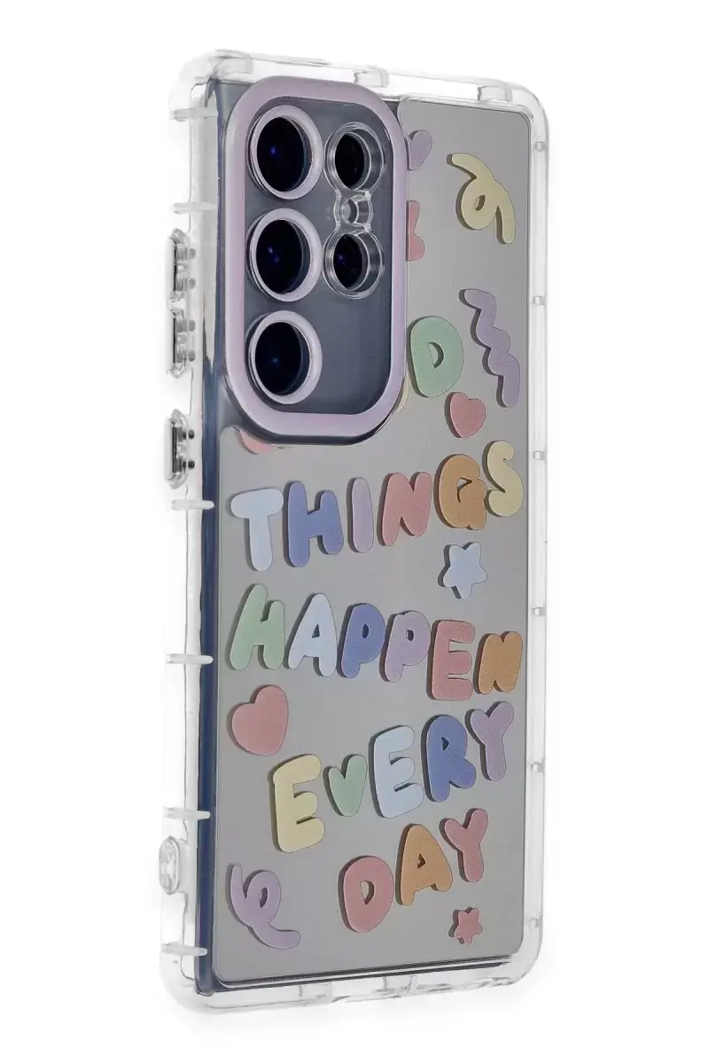 Newface Samsung Galaxy S24 Ultra Kılıf Reflexion Desenli Kapak - Desen 7