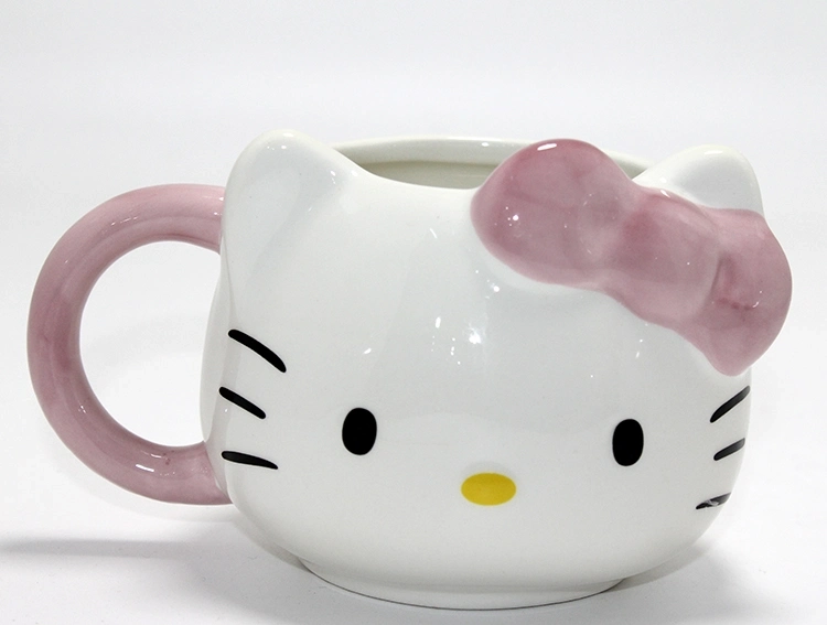 3d Hello Kitty Tasarımı Porselen Kupa Bardak Alk4506