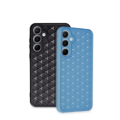 Samsung Galaxy A55 5g Kılıf Petek Silikon Kapak - Koyu Yeşil