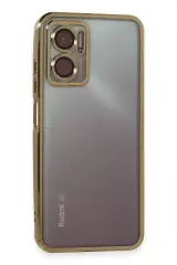 Newface Xiaomi Redmi 10 5g Kılıf Razer Lensli Silikon - Gold