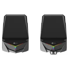 Lenovo Lecoo Ds104 Kablolu Usb + 3.5mm Jack 6w 80db Rgb Işıklı 1+1 Gaming Speaker - Hoparlör